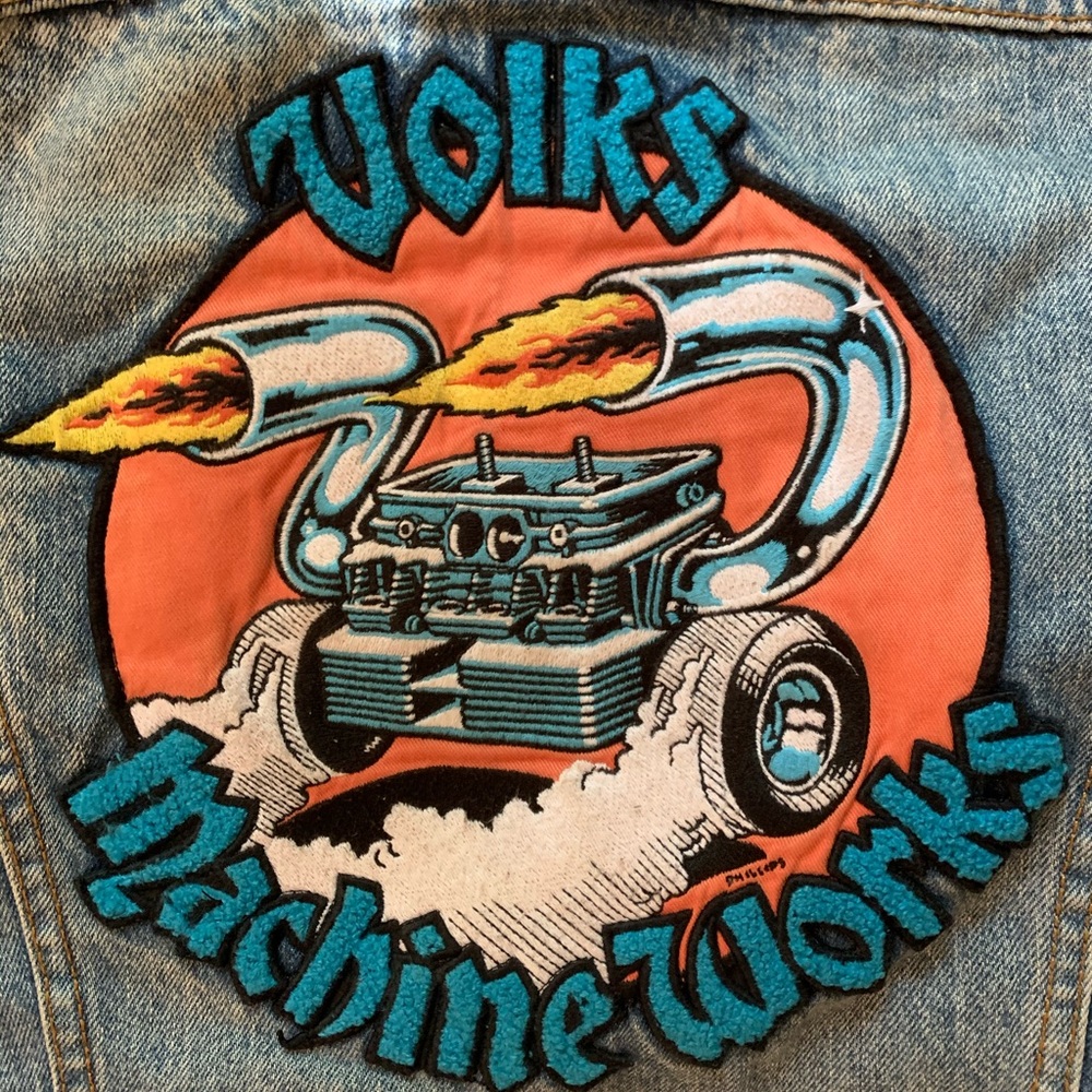 Vintage Levi’s jean jacket with custom patches